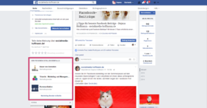 Facebook-Seite: Box "PERSONEN GEFALLEN EBENFALLS"